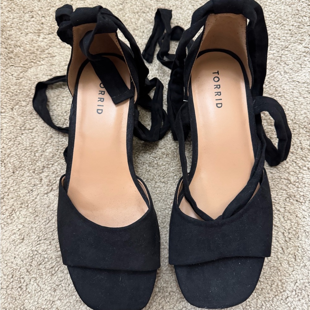 Torrid Black Strappy Heels